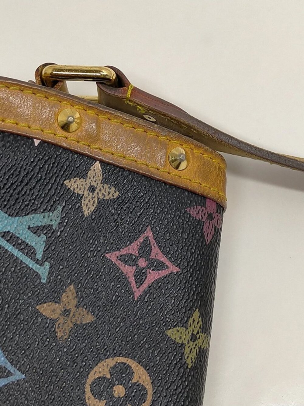 Authentic Louis Vuitton Multicolor Monogram Sologne Bag Black Crossbody - Picture 10 of 16